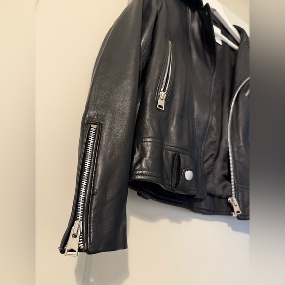 Mango Pre-owned Faux leather jacket - black size us xxs - Picture 11 of 16
